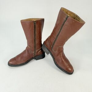 Born Shavano Western Boots M/W W9779 G4 Brown Leather Size US 6 EU 36.5